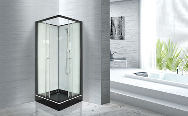 Кабины ливня популярной ванной комнаты стеклянные 800 x 800 с квадратным черным подносом ABS